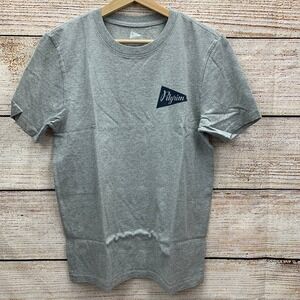 Pilgrim‎ Pennant Logo T Shirt Heather Grey Size Small Made in USA New